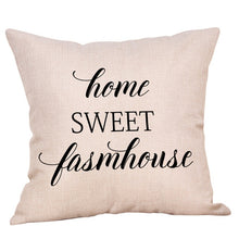 Load image into Gallery viewer, Rustic Chic Typography ~ Decorative Pillow Cover