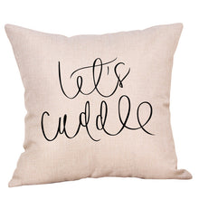 Load image into Gallery viewer, Rustic Chic Typography ~ Decorative Pillow Cover