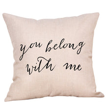 Load image into Gallery viewer, Rustic Chic Typography ~ Decorative Pillow Cover