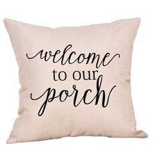Load image into Gallery viewer, Rustic Chic Typography ~ Decorative Pillow Cover