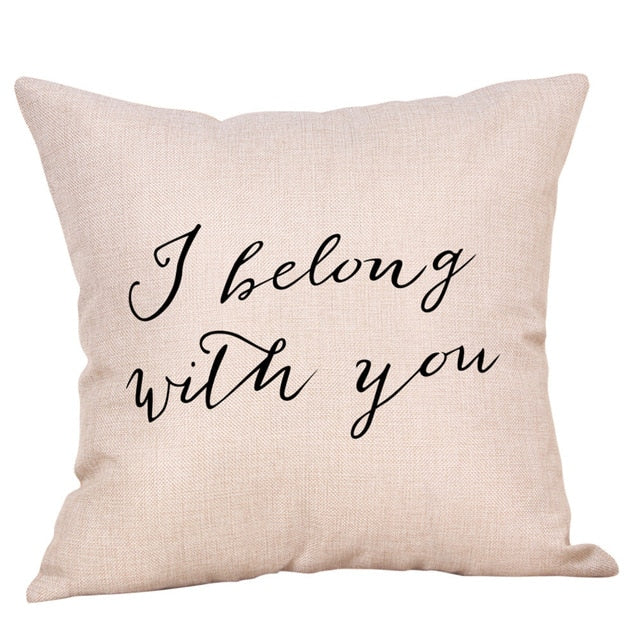 Rustic Chic Typography ~ Decorative Pillow Cover