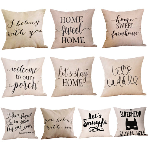 Rustic Chic Typography ~ Decorative Pillow Cover